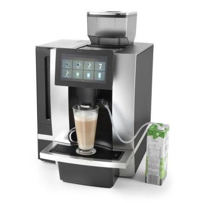 Automatický kávovar s dotykovou obrazovkou, HENDI, Stříbrná, 230V/2700W, 390x511x(H)582mm | 208540